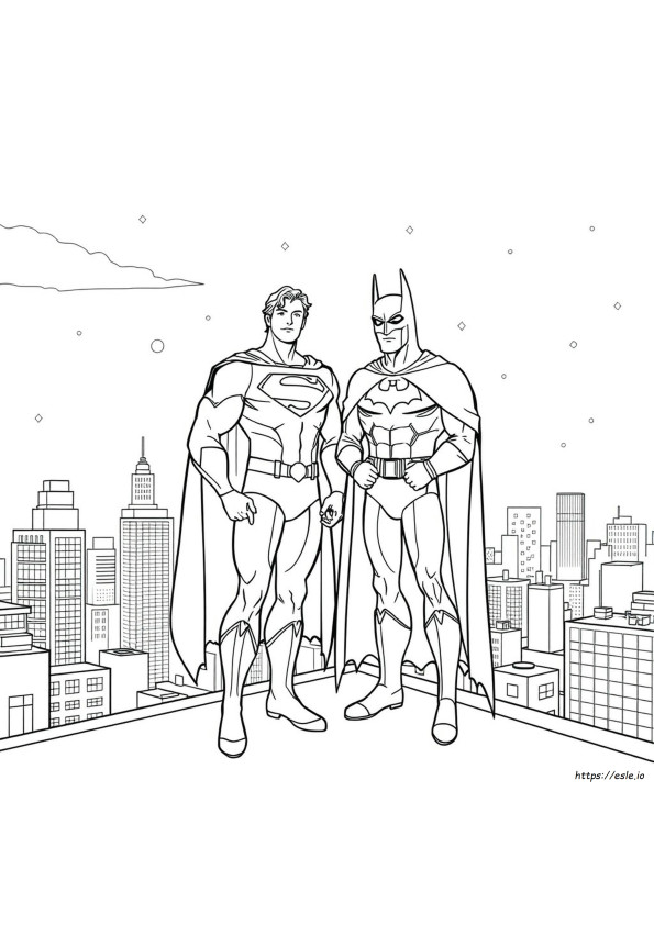 Superman And Batman Coloring Pages