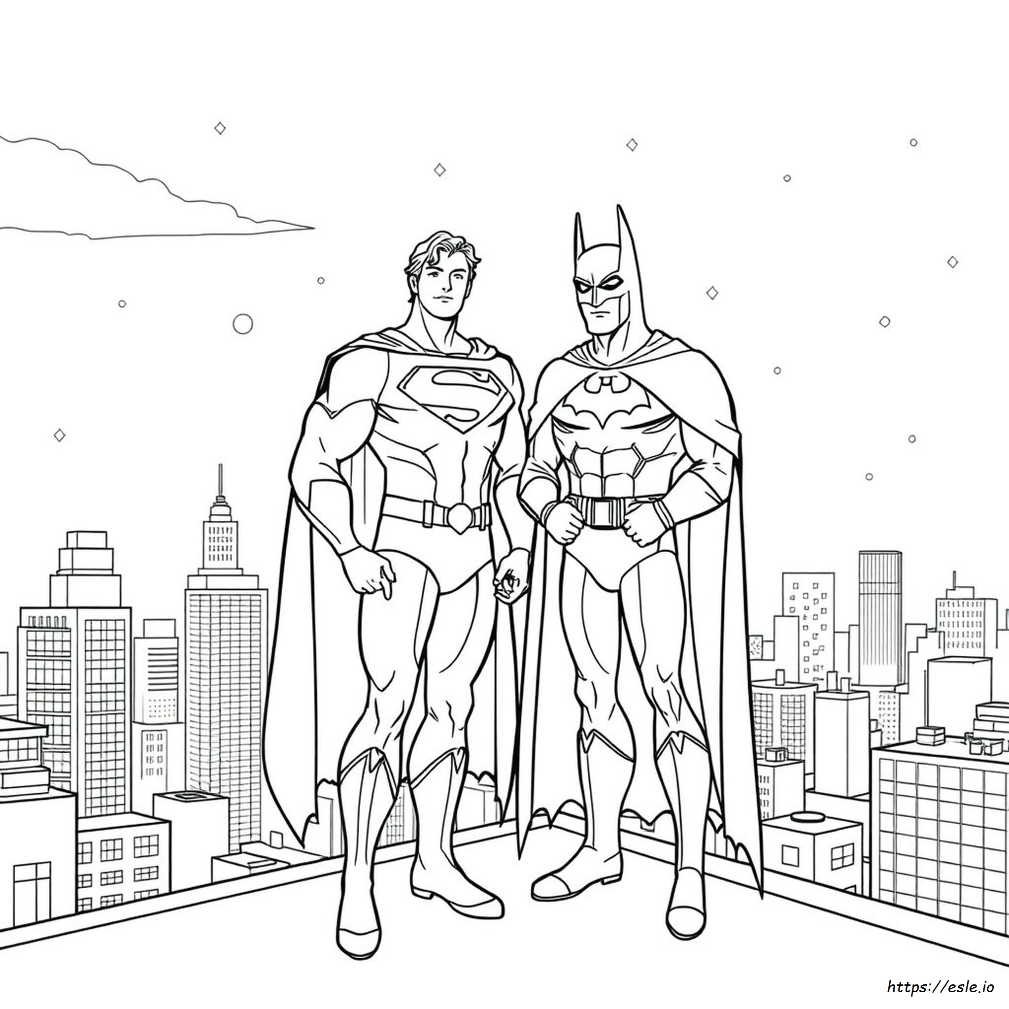 Superman And Batman Coloring Pages