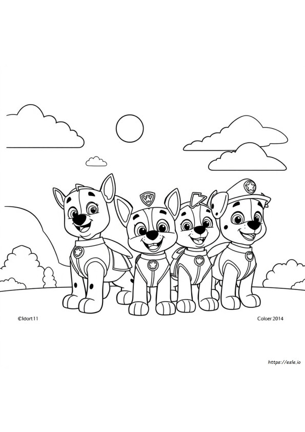 Paw Patrol Ausmalbilder Für Kinder
