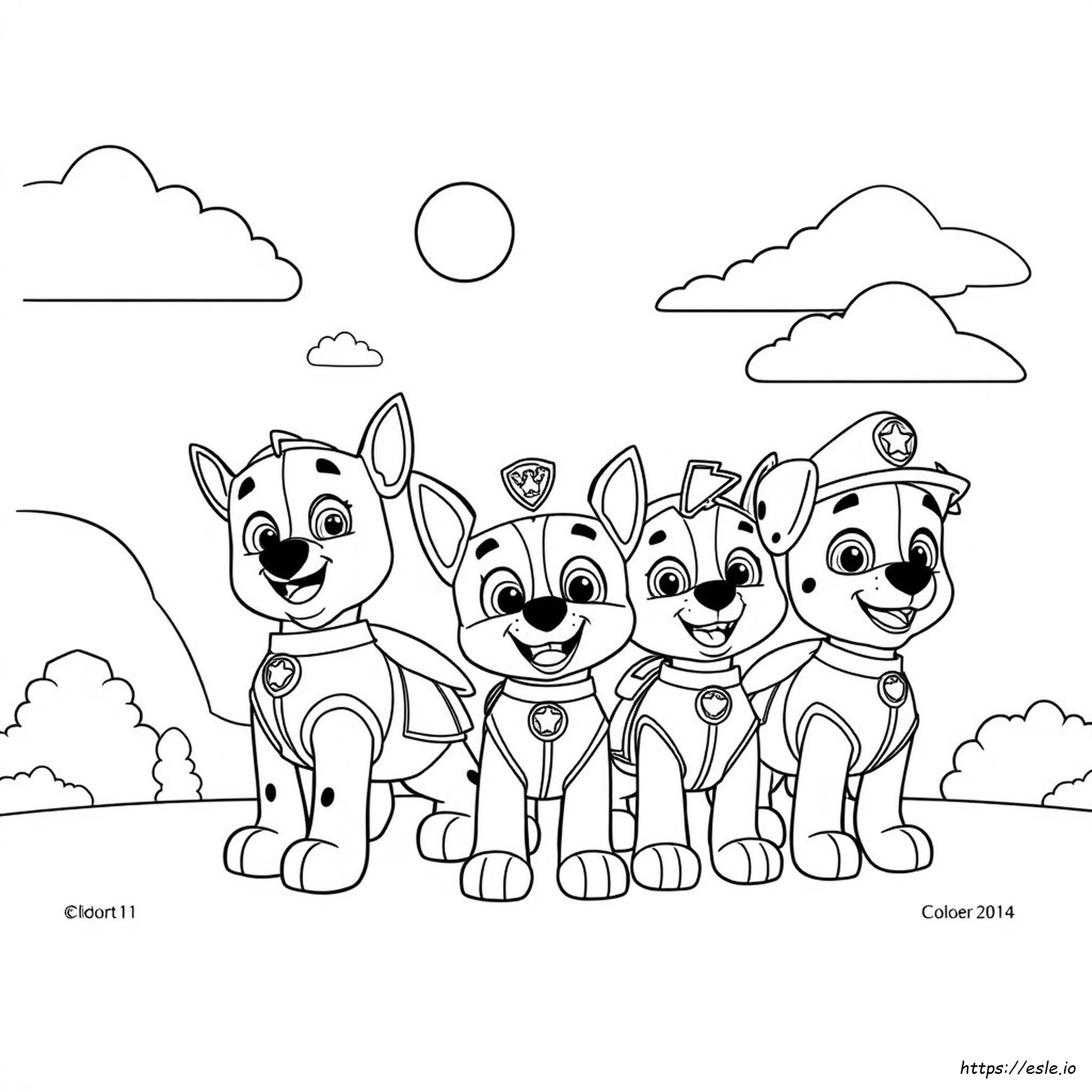 Dibujos Para Colorear De La Patrulla Canina Para Niños