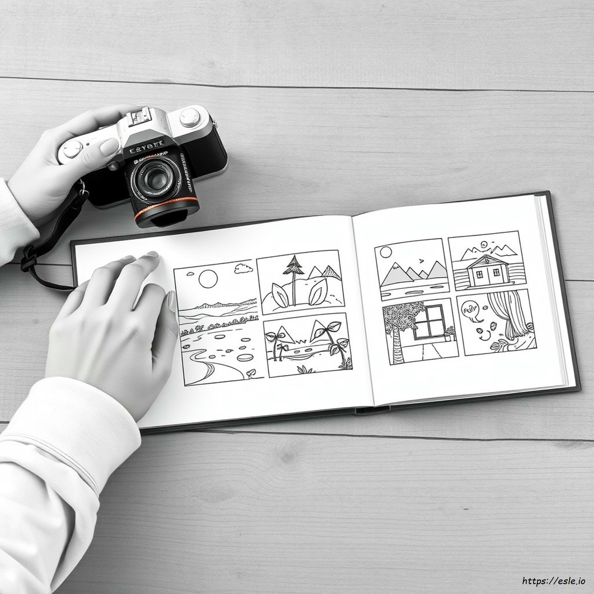 Foto Ke Halaman Mewarnai Online Gratis