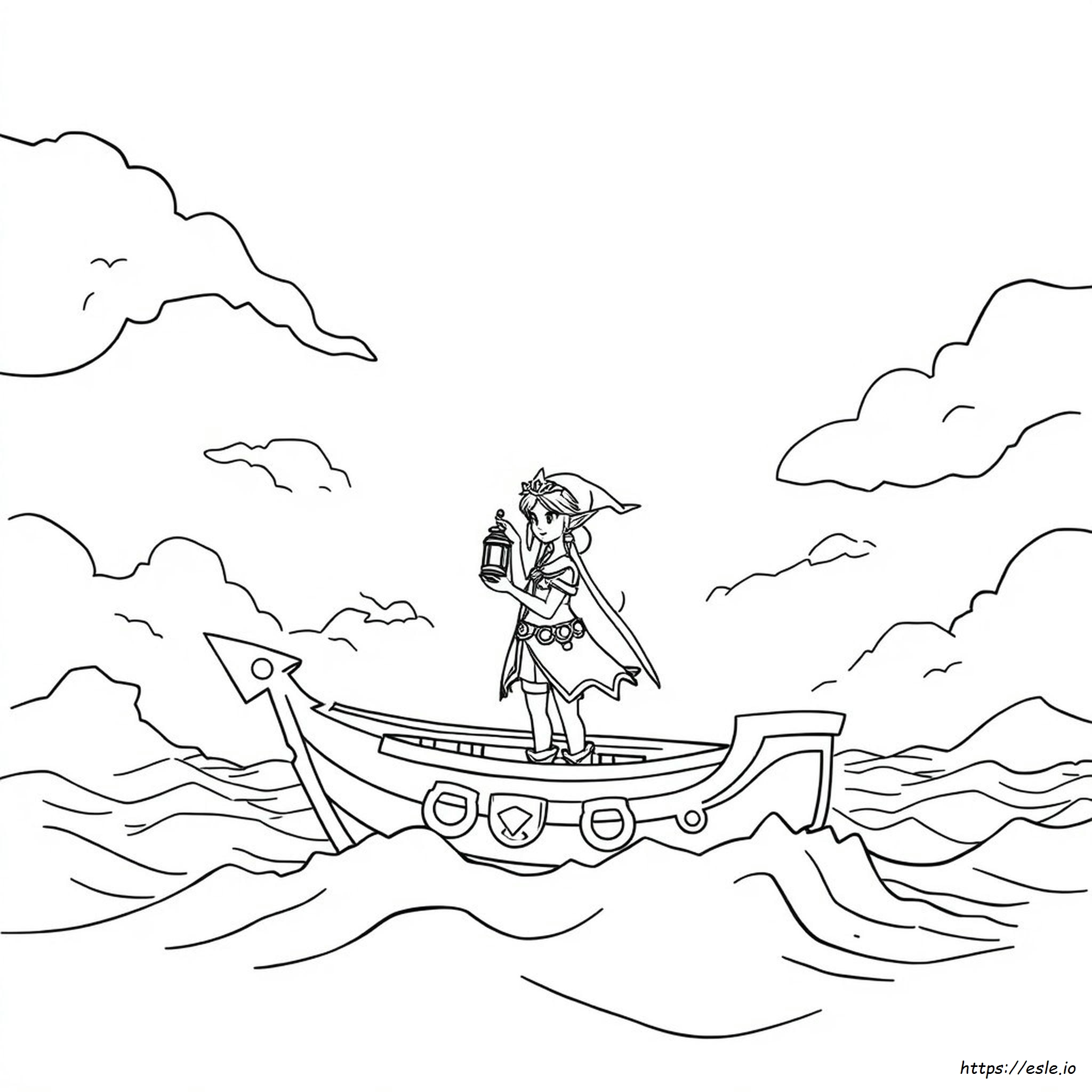 Gambar Mewarnai Wind Waker