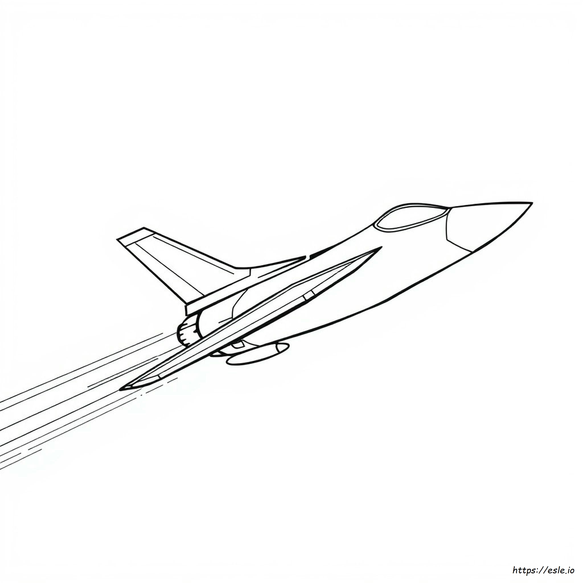 Coloring Page Of A Jet - Free Printable Sheet