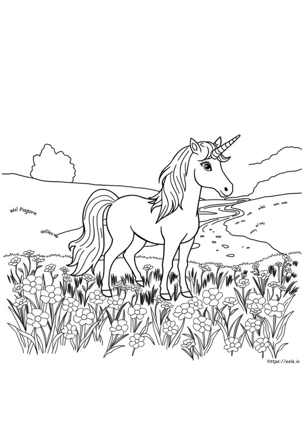 Unicorn Coloring Pages Free