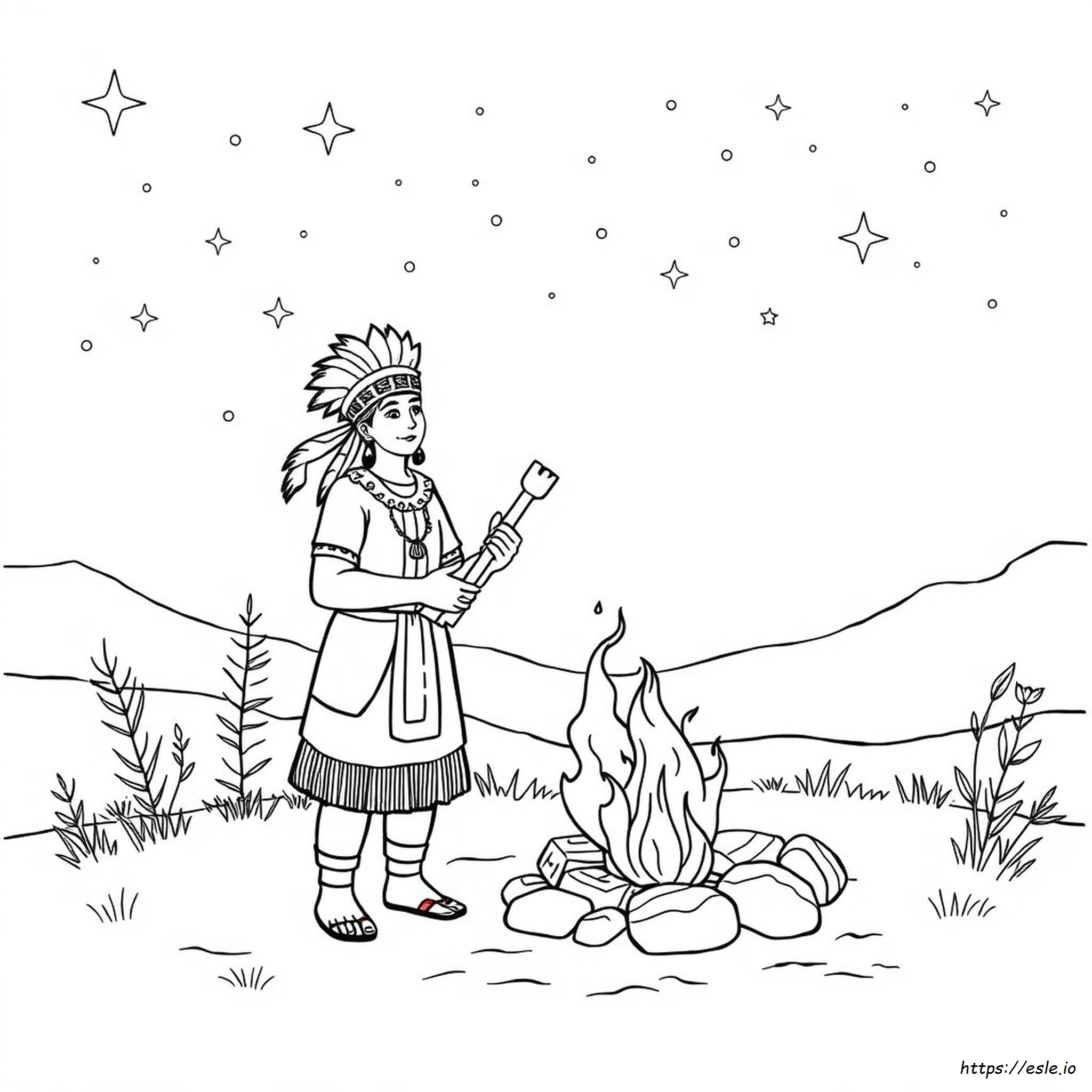 Free Printable Indigenous Coloring Pages