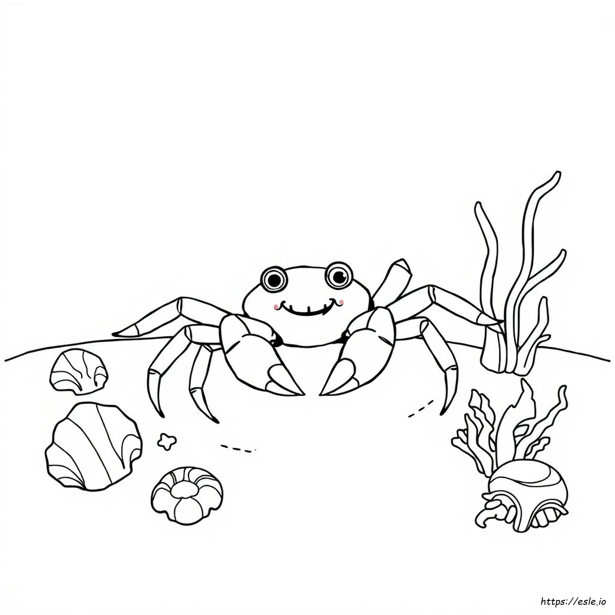 Spider Crab Coloring Page