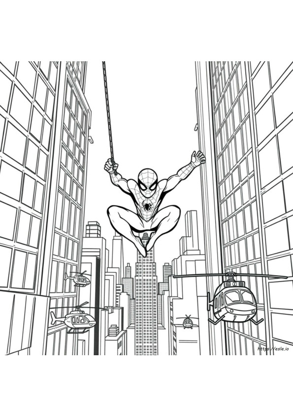 Spiderman Coloring Pages Hard
