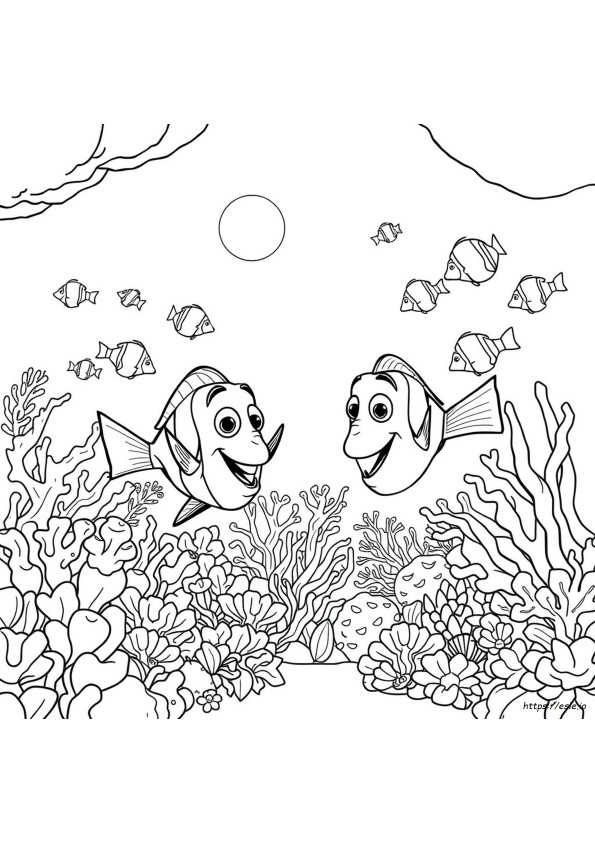 Full Page Finding Nemo Coloring Pages