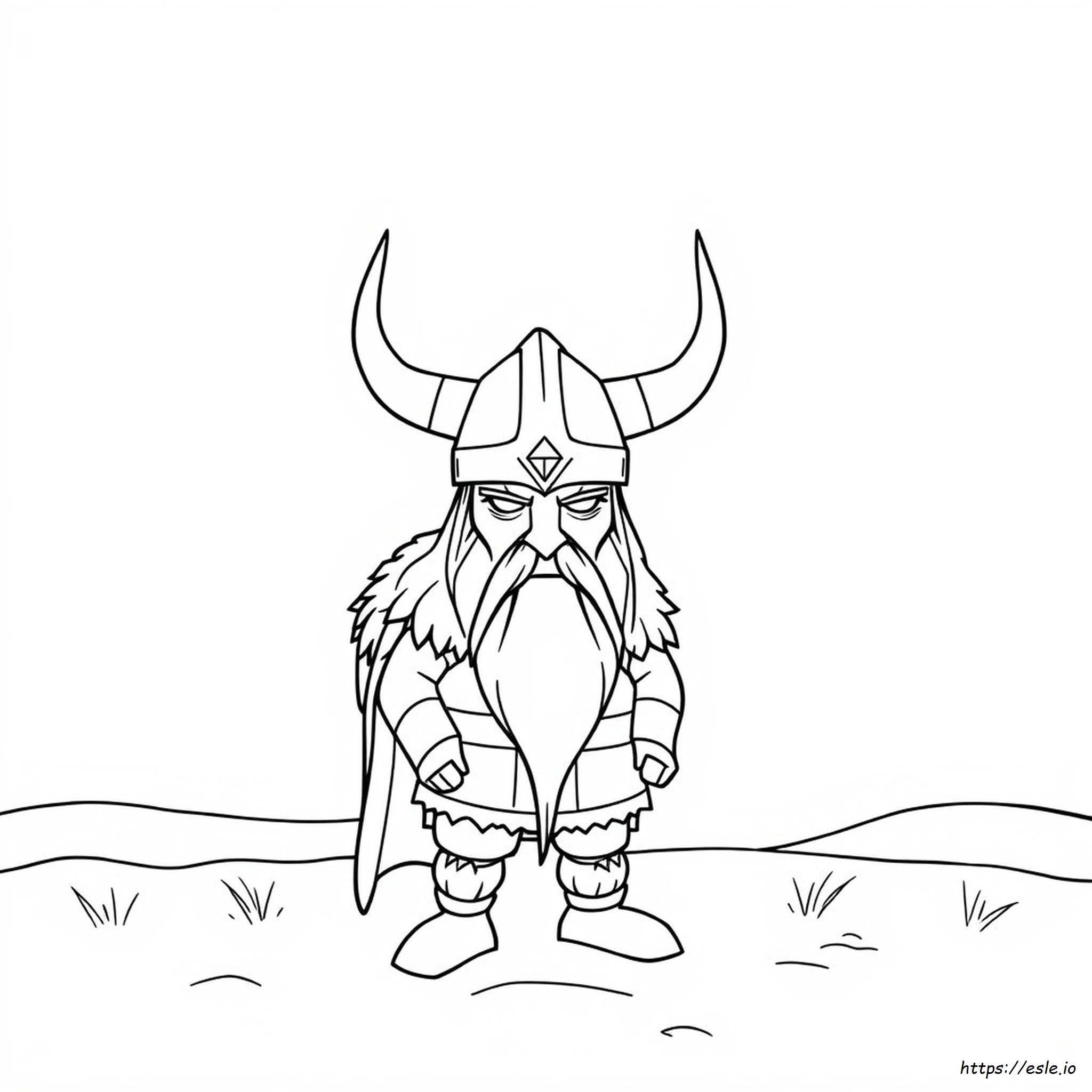 Coloriage Casque De Viking