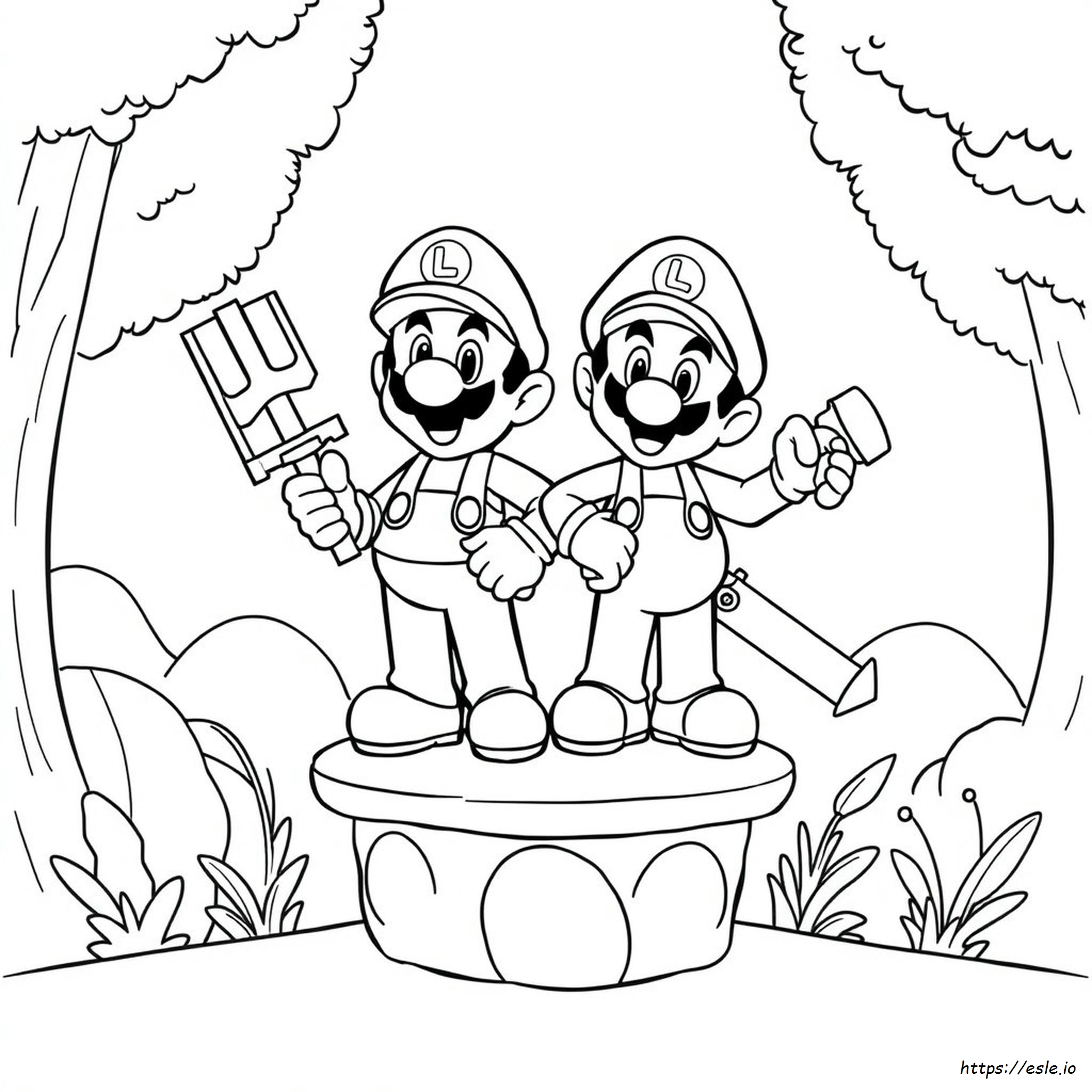 Free Printable Mario Brothers Coloring Pages