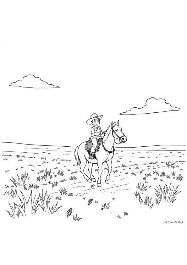 Western Coloring Pages For Preschool