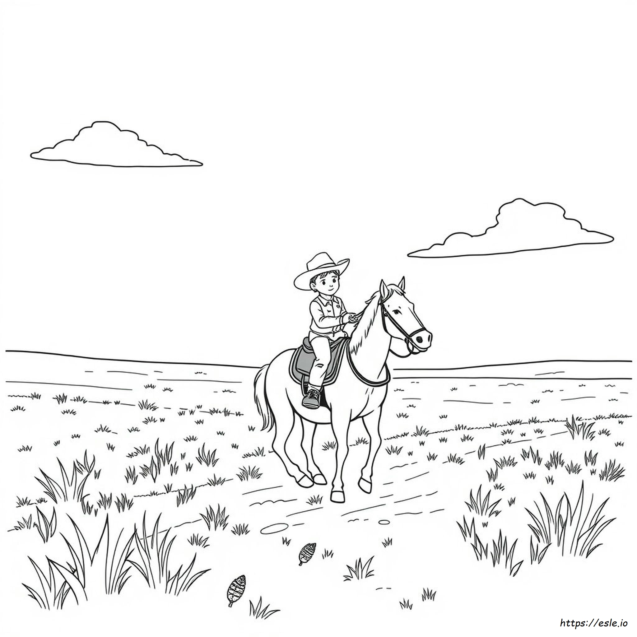 Western Coloring Pages For Preschool - Free Printable