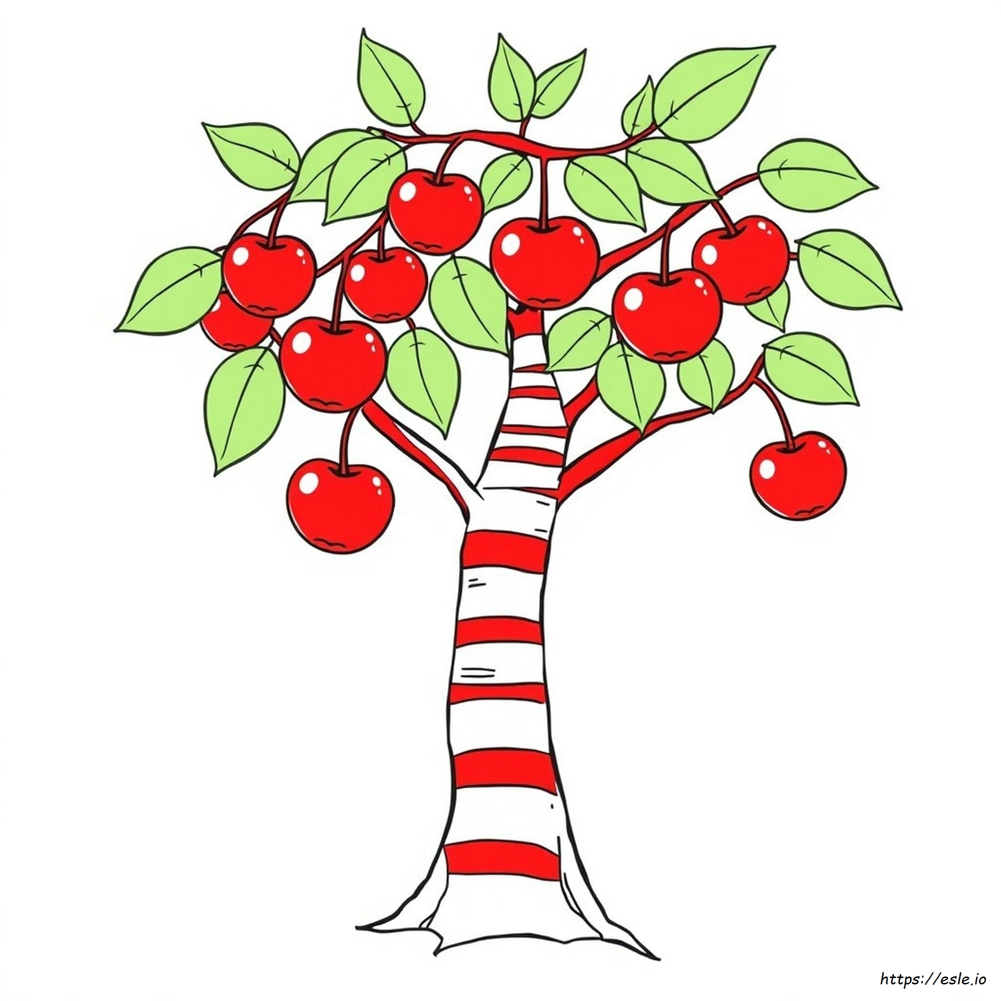 Coloring Sheet Of Apple - Free Printable
