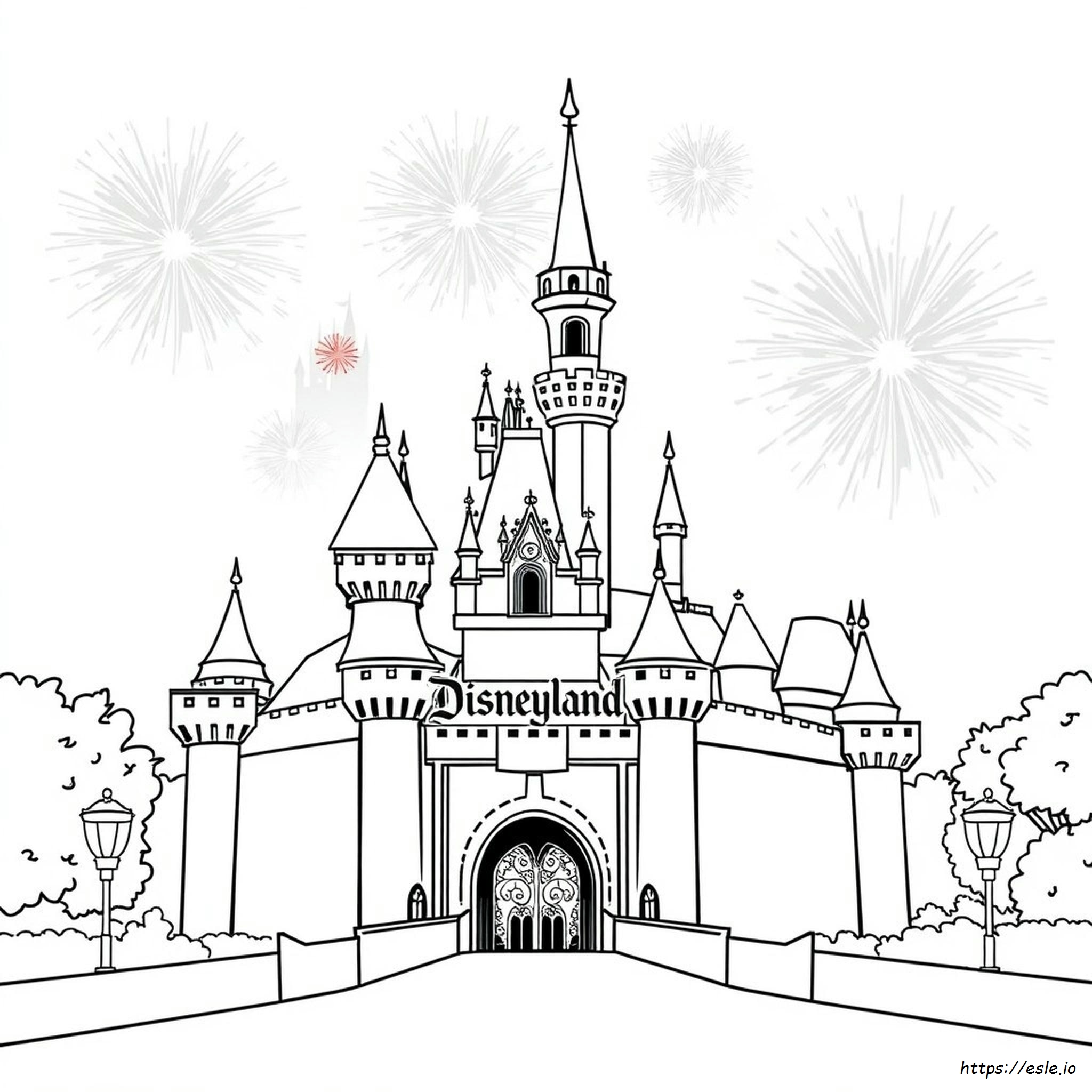 Easy Disney World Coloring Pages