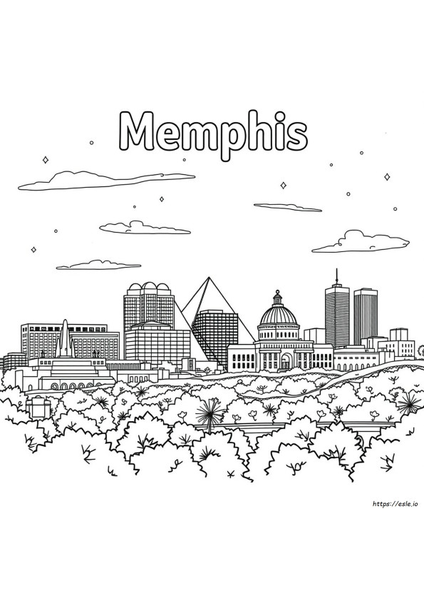 Memphis Ausmalbilder