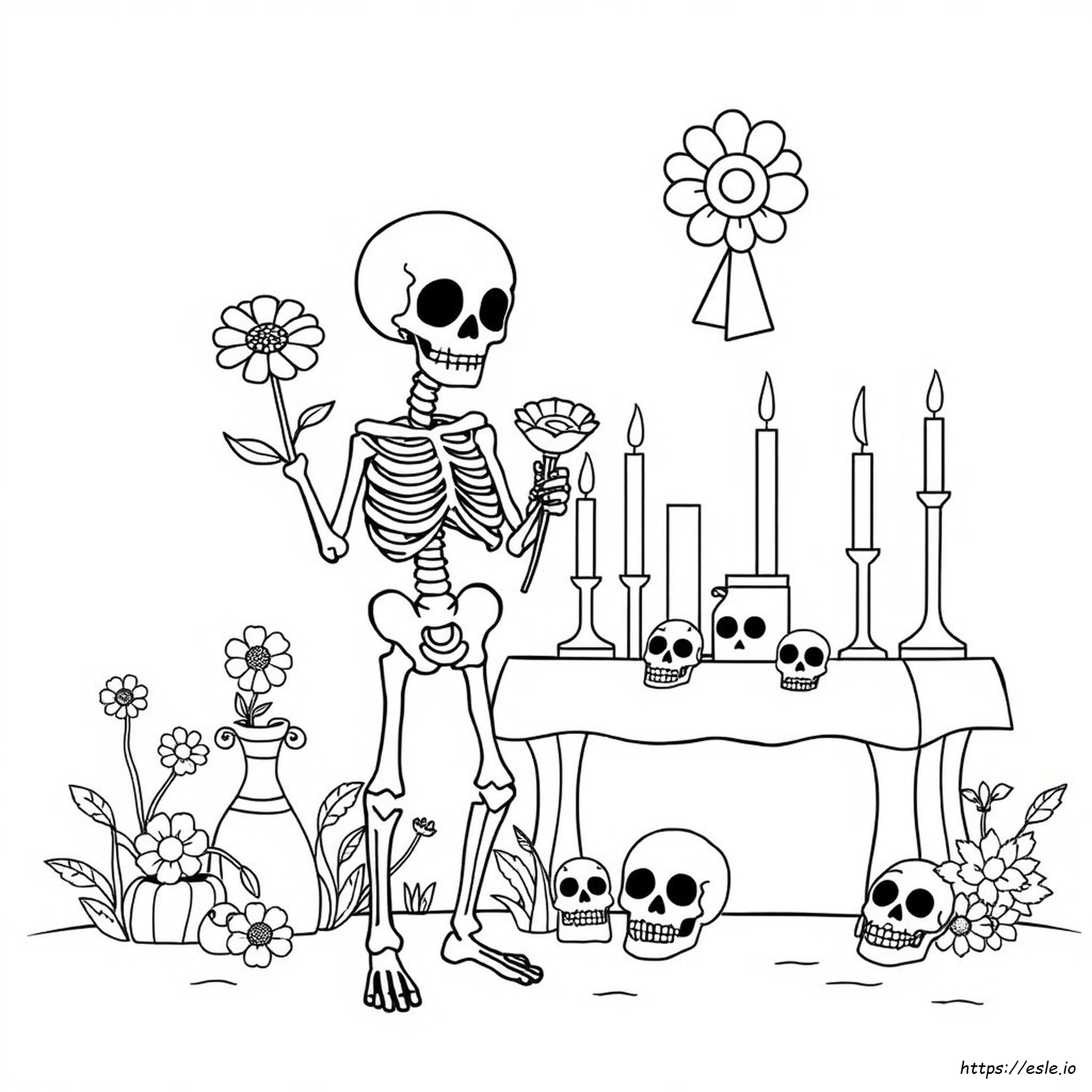 Gambar Mewarnai Hari Orang Mati