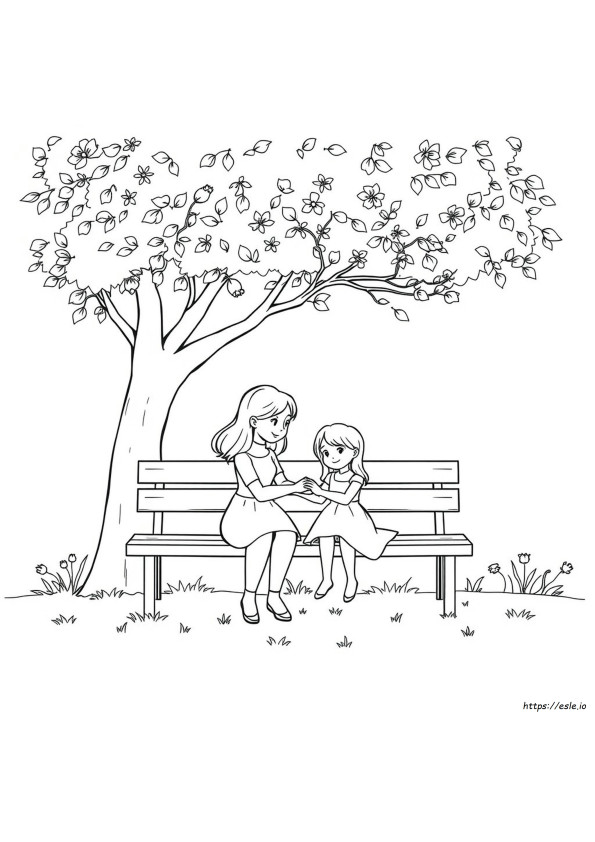 Disegni Da Colorare E Stampare Per Mamma E Figlia