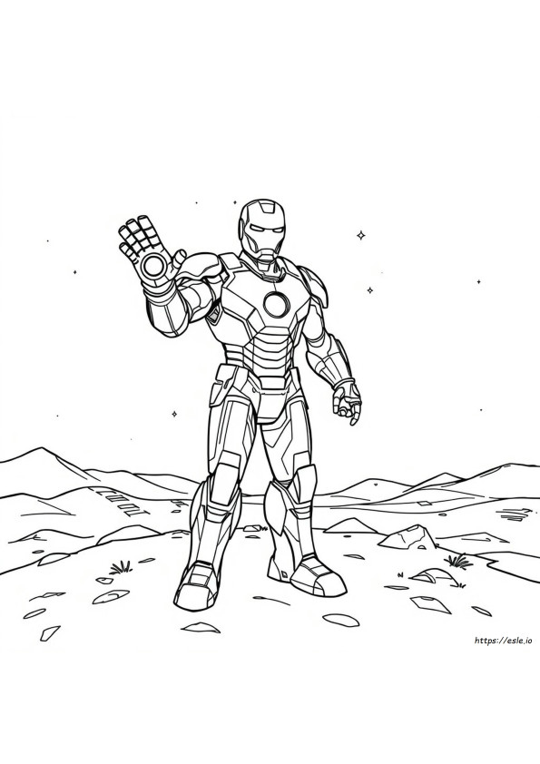 Pagini De Colorat Iron Man Mark 42