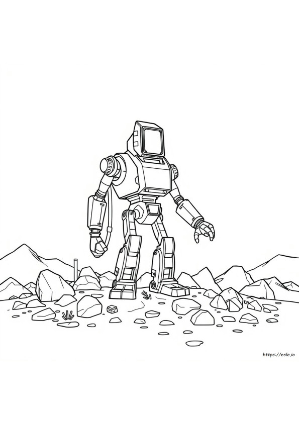 Coloriage Titan Foreuse