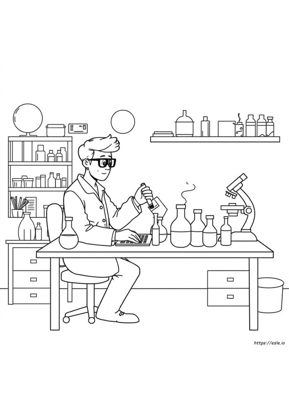 Lab Coloring Pictures