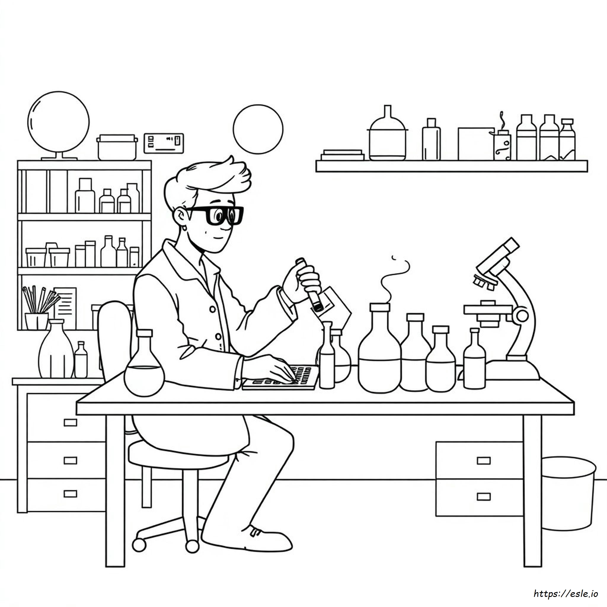 Immagini Da Colorare Di Un Laboratorio