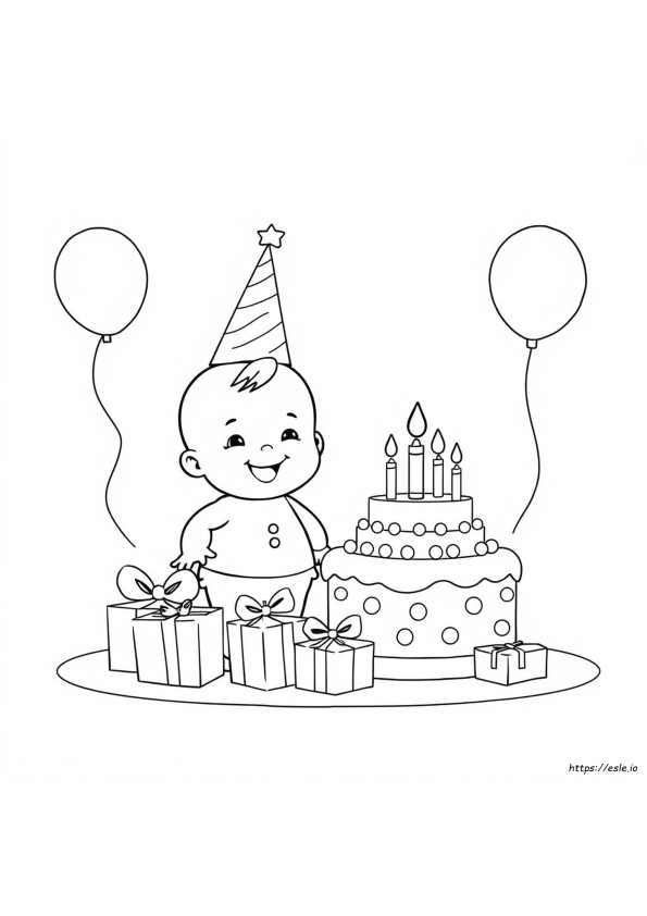 1St Birthday Coloring Pages