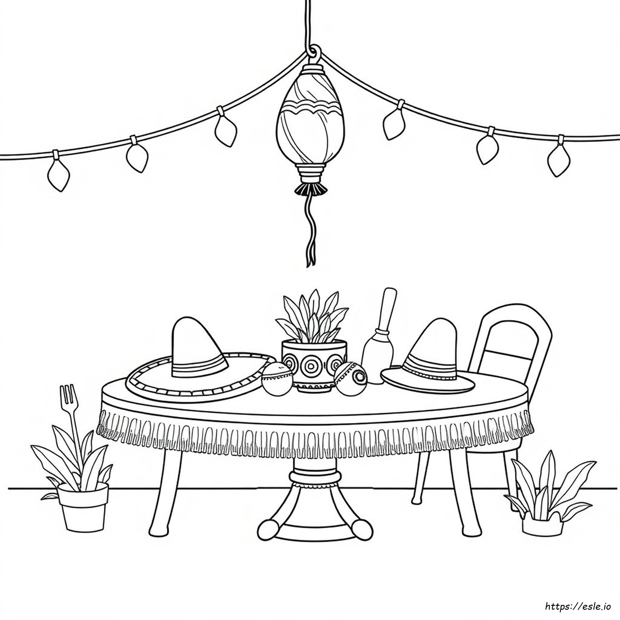 Cinco De Mayo Coloring Page - Free Printable