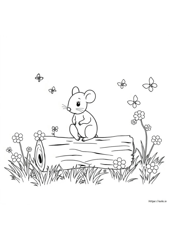 Mouse Coloring Page
