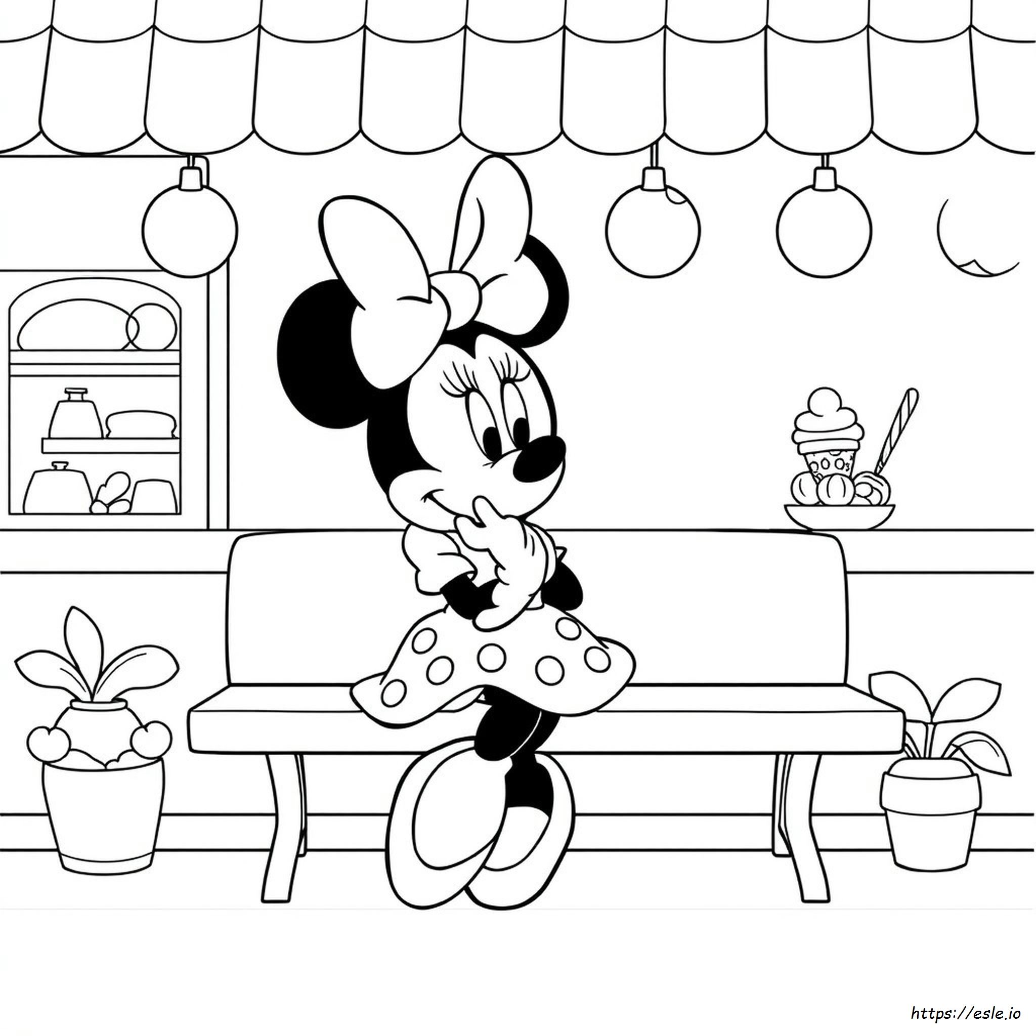 Kolorowanka Minnie - za darmo do druku