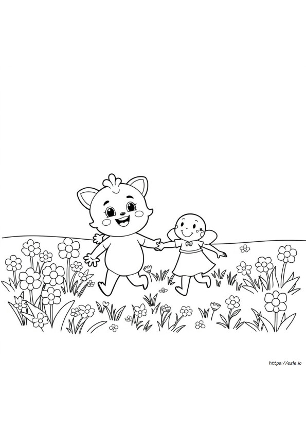 Kolorowanki Z Postacią Pinkfong