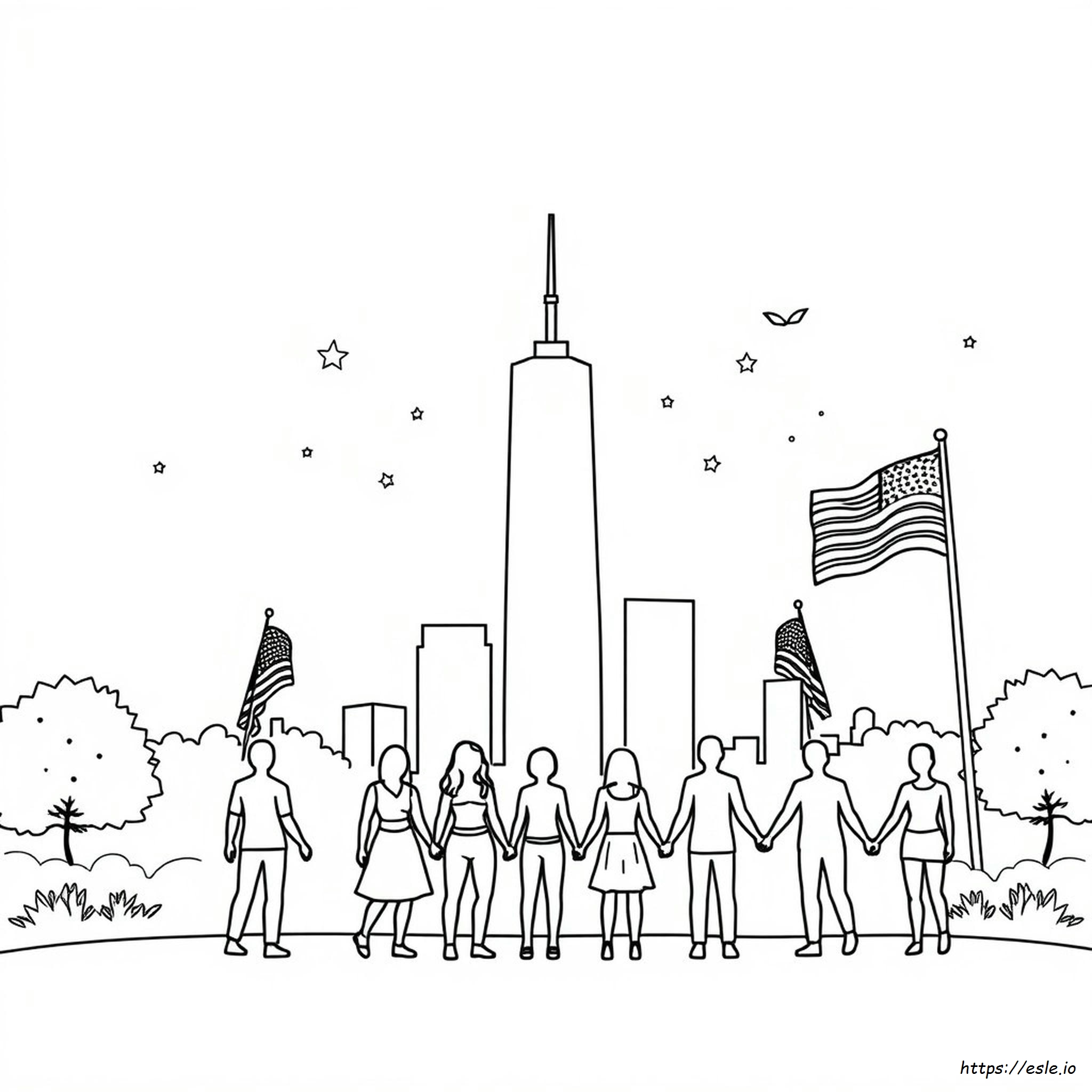 Patriot Day Coloring Page Printable
