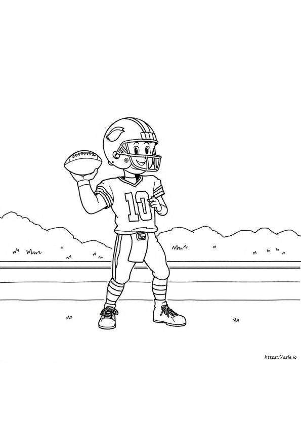 Coloriage Patrick Mahomes Gratuit