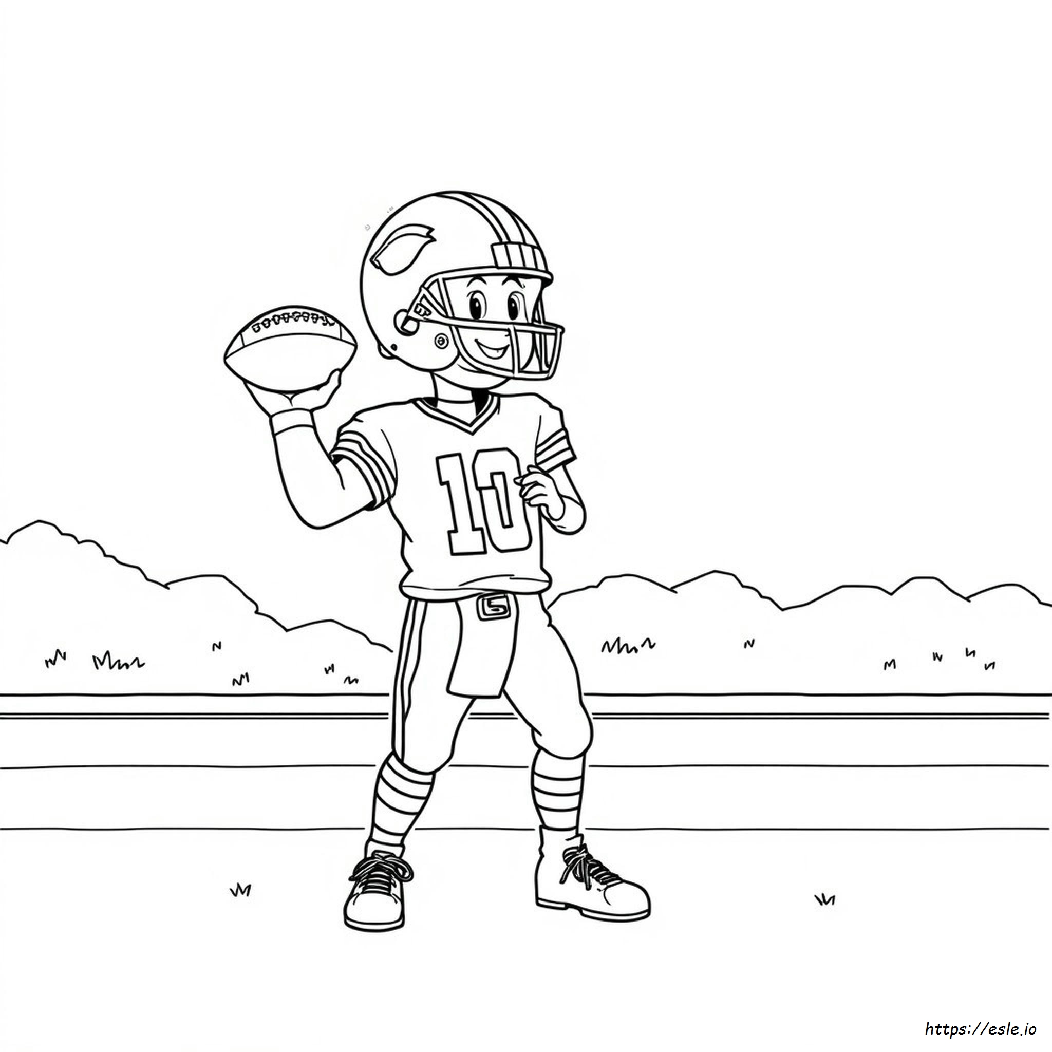 Patrick Mahomes Coloring Page Free