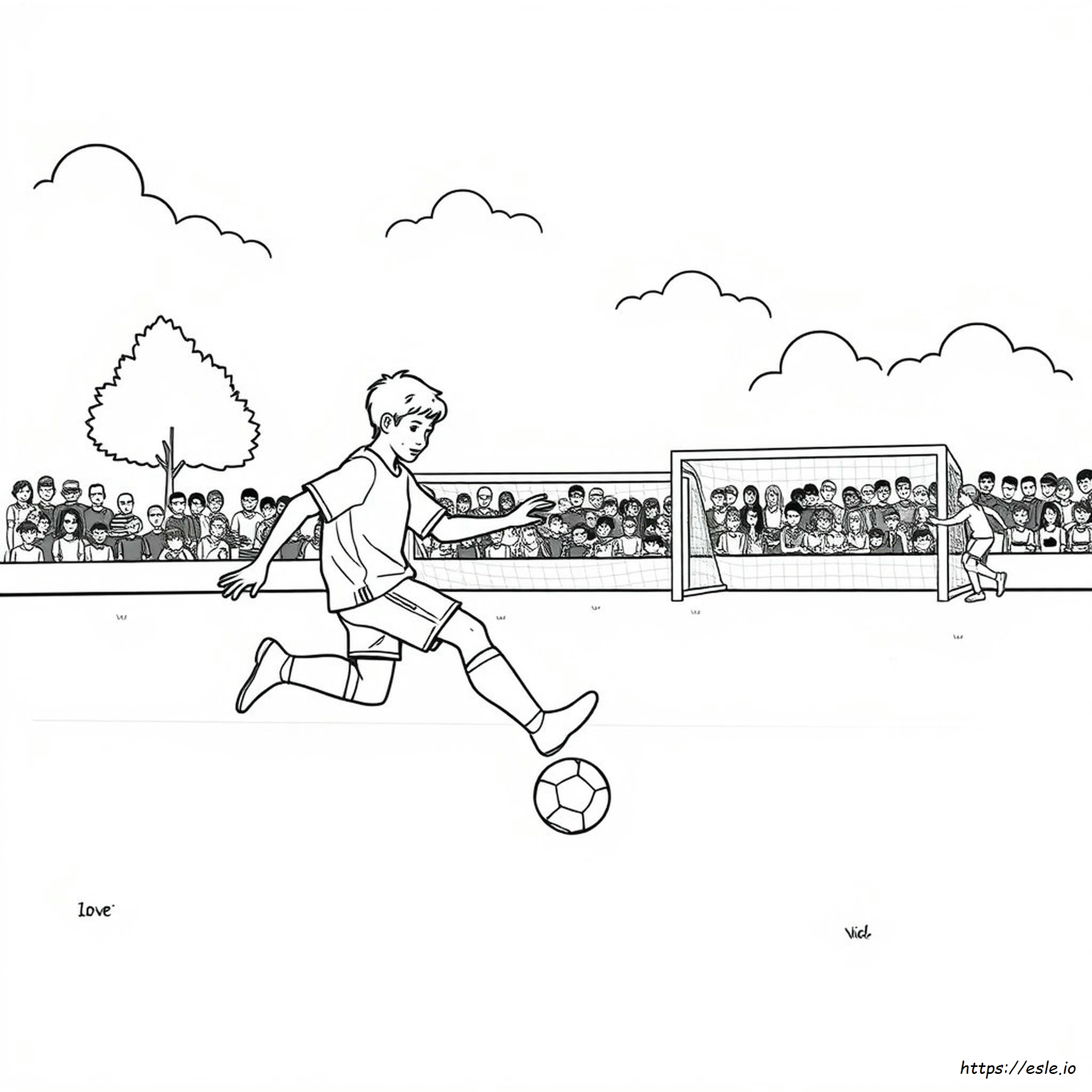 Lembar Mewarnai Sepak Bola