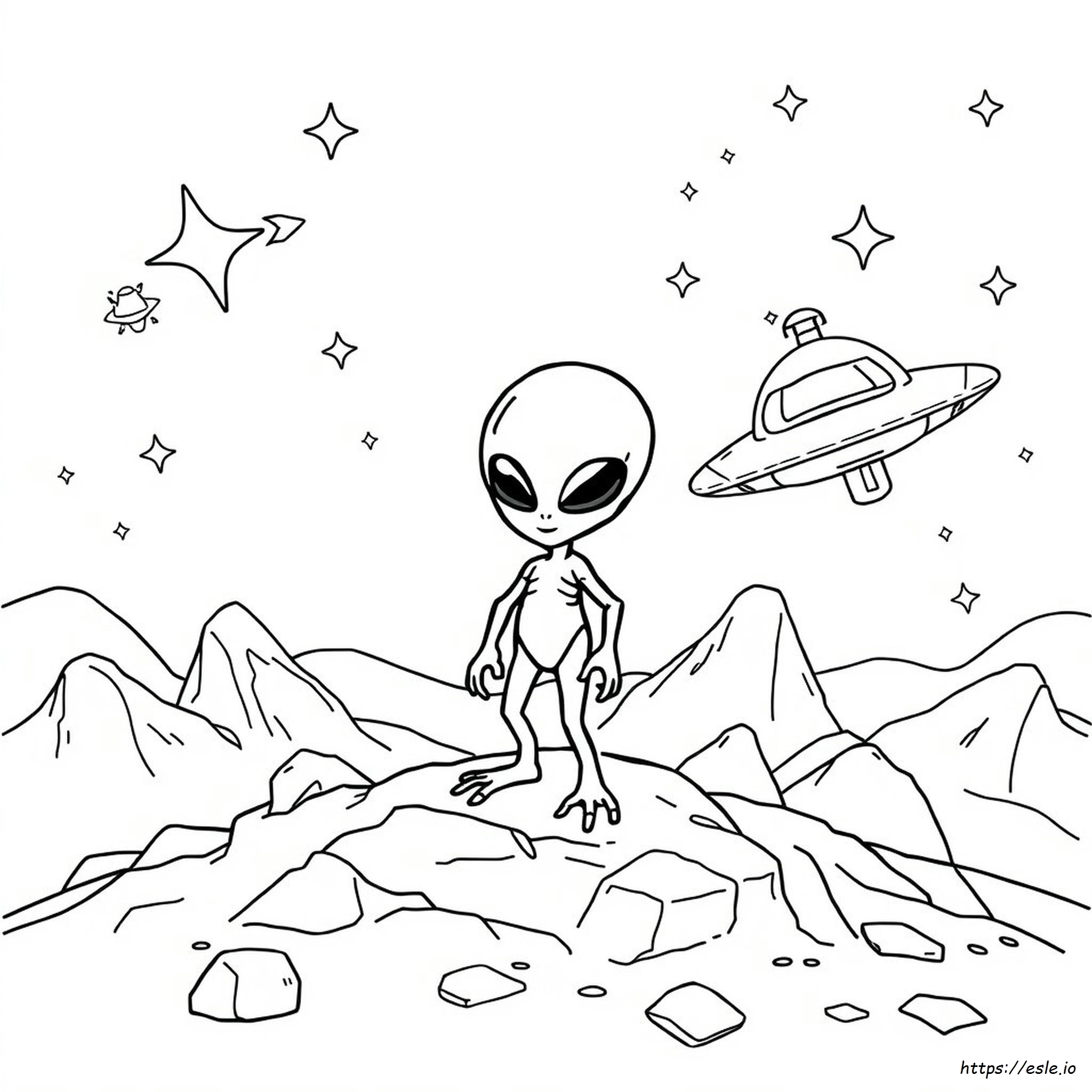 Coloring Pictures Of Aliens