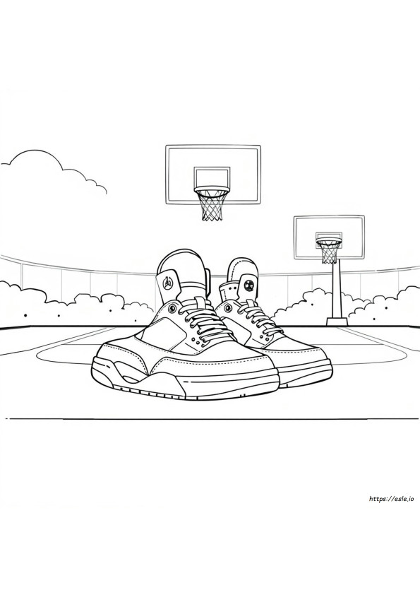 Jordan 3 Coloring Page