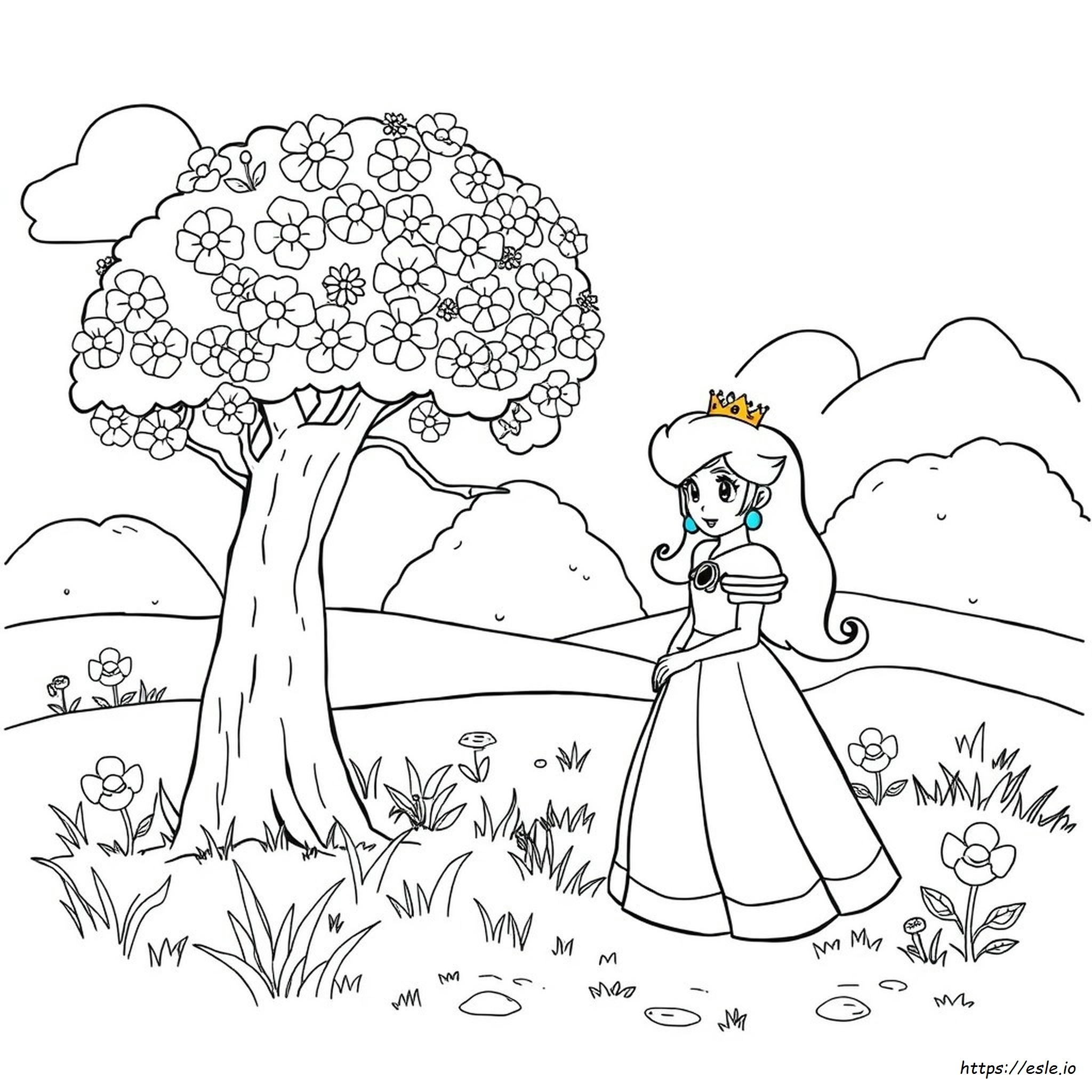 Princess Peach Coloring Pages To Print
