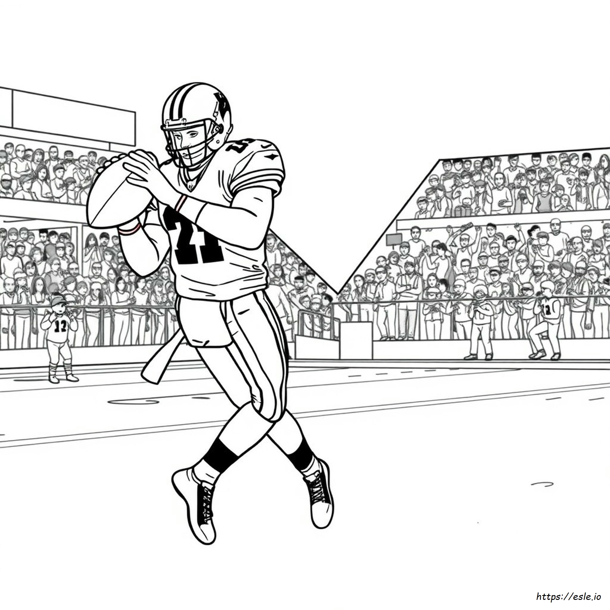 Cam Newton Coloring Page