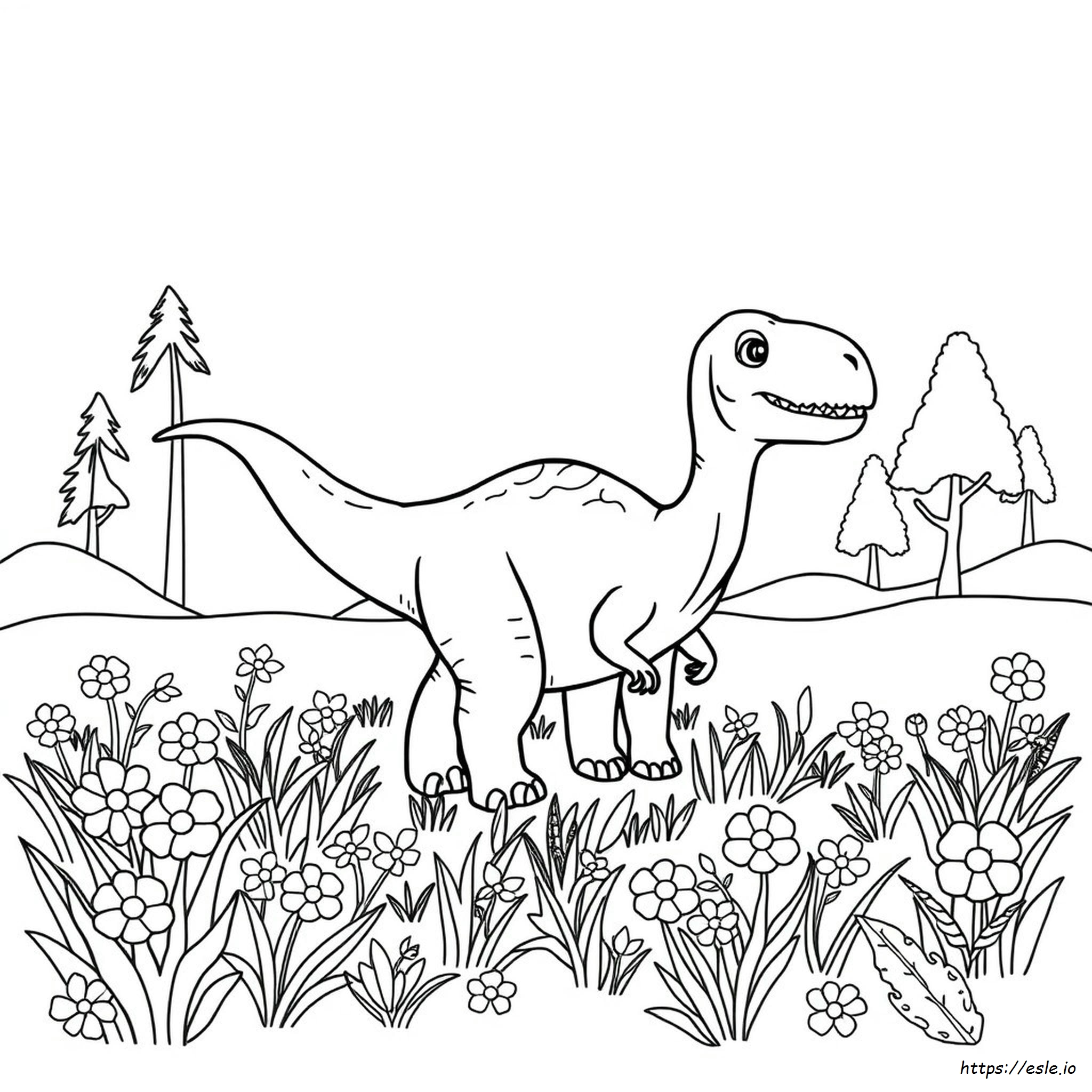 Coloriage Petit Dinosaure
