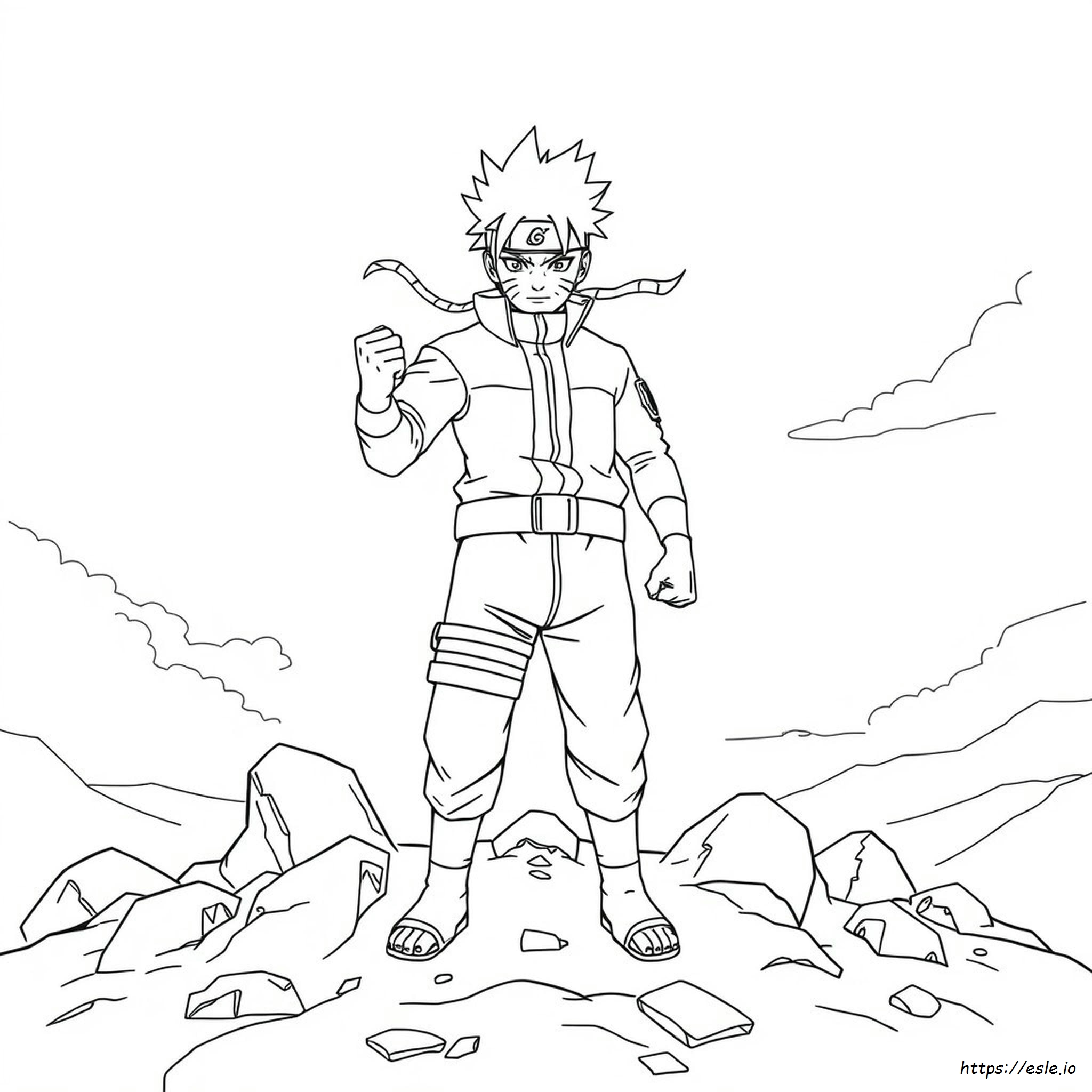 Naruto Baryon Mode Coloring Pages
