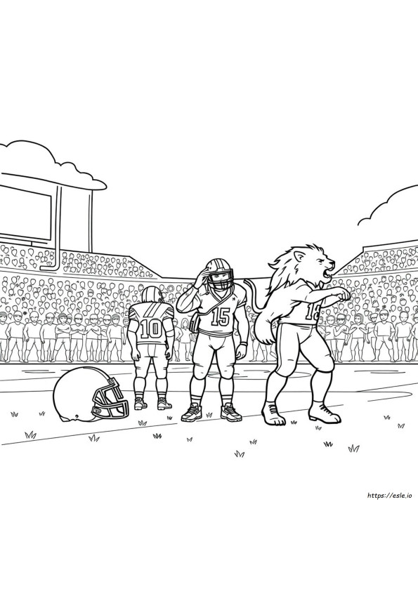 Gratis Printbare Detroit Lions Kleurplaten
