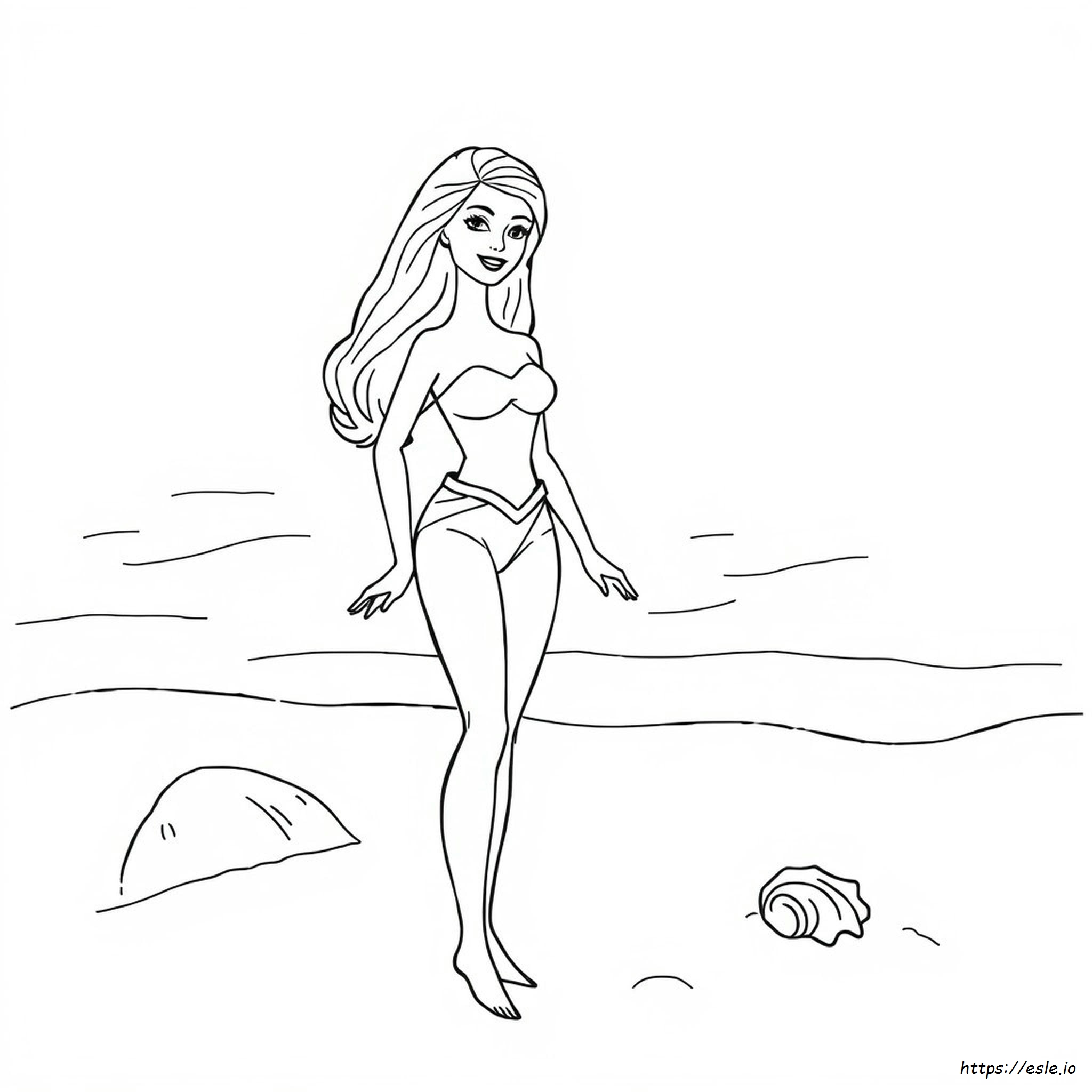Barbie Doll Coloring Page - Free Printable