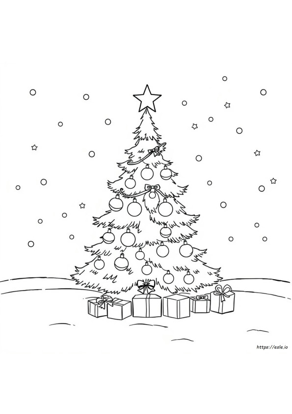 Ücretsiz Yazdırılabilir Kolay Noel Boyama Sayfaları