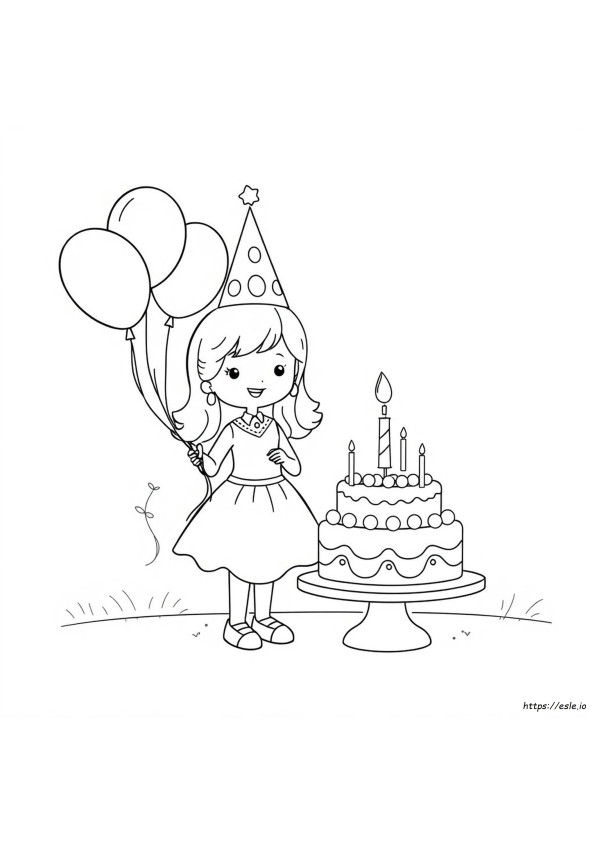 Birthday Crown Coloring Page