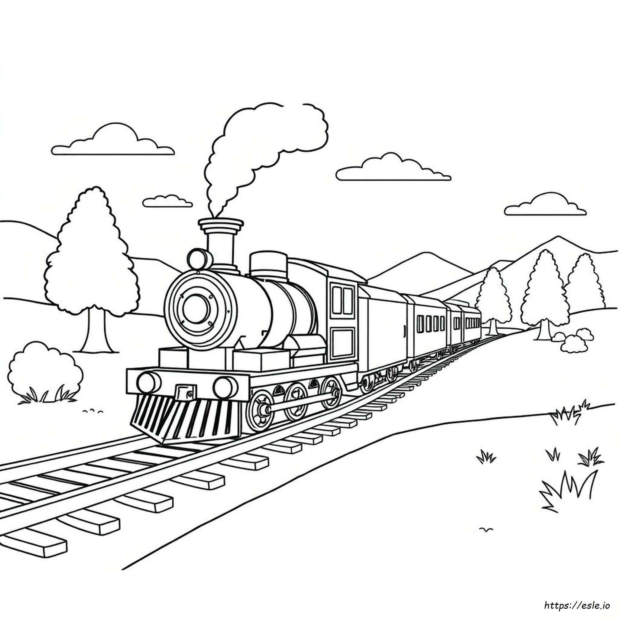 Choo Choo Train Coloring Page