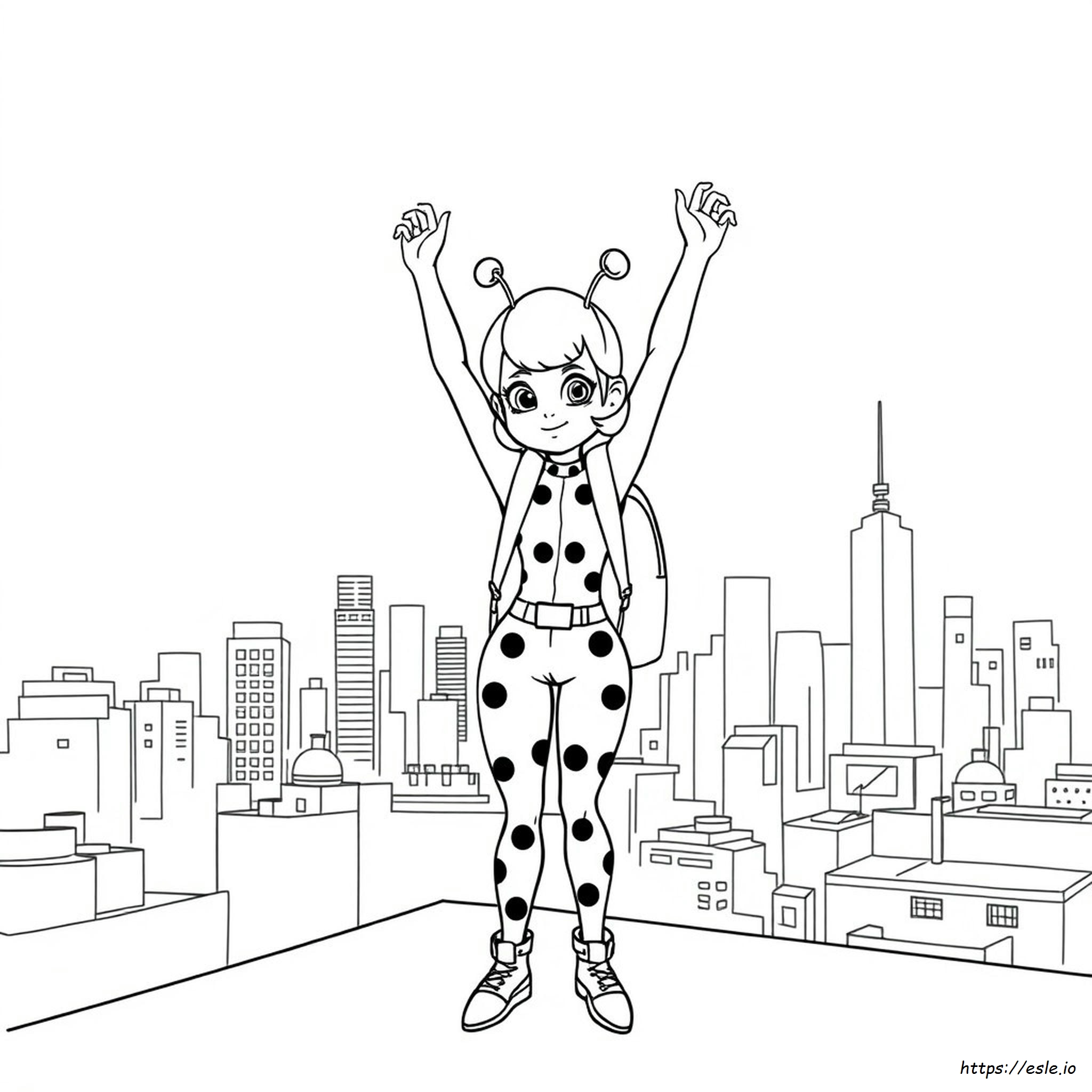 Printable Marinette Miraculous Ladybug Coloring Pages