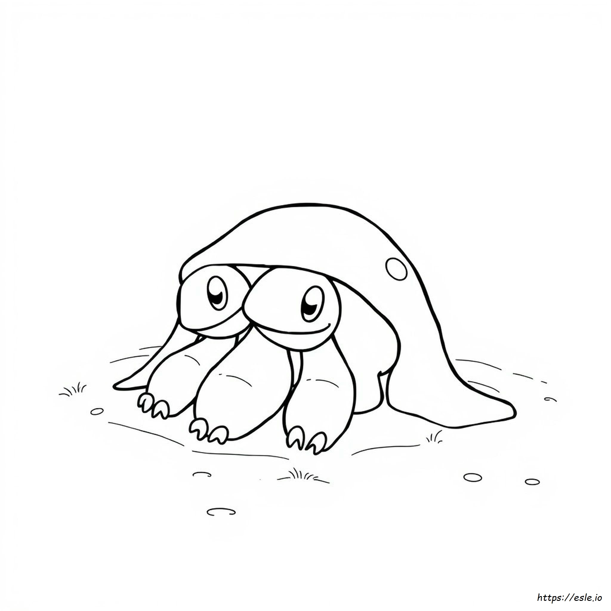 Dugtrio Coloring Page - Free Printable