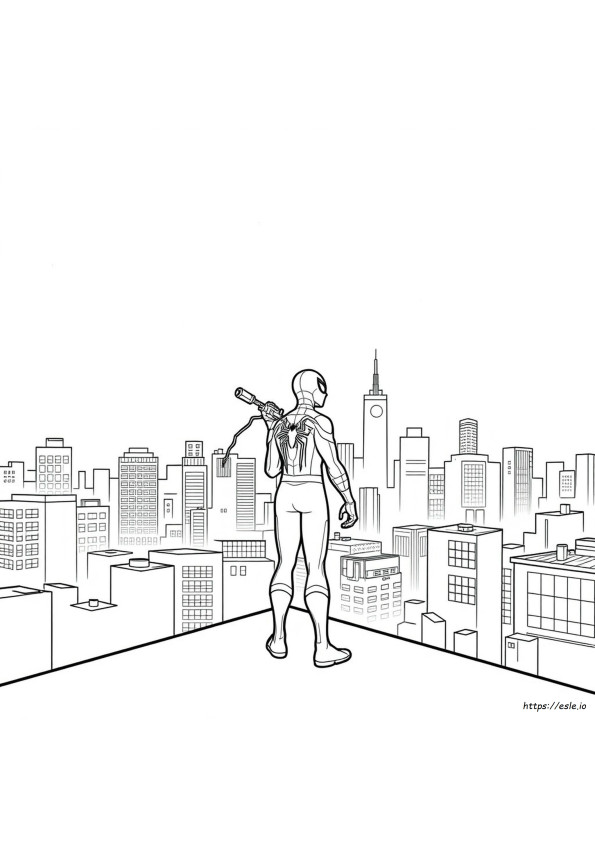 Planșe De Colorat Spiderman Miles Morales Printabile