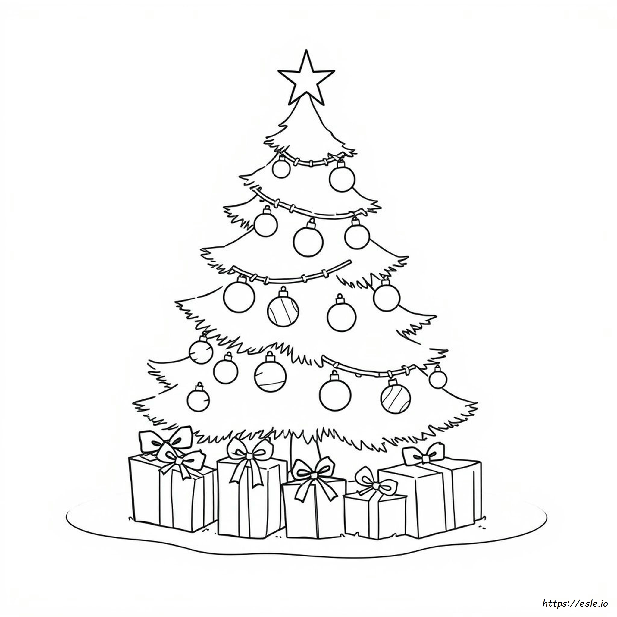 Christmas Tree Coloring Page - Free Printable