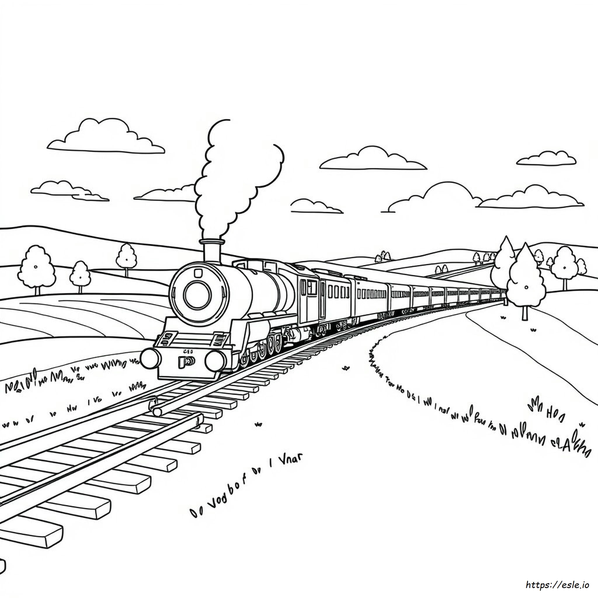 Kereta Gambar Mewarnai